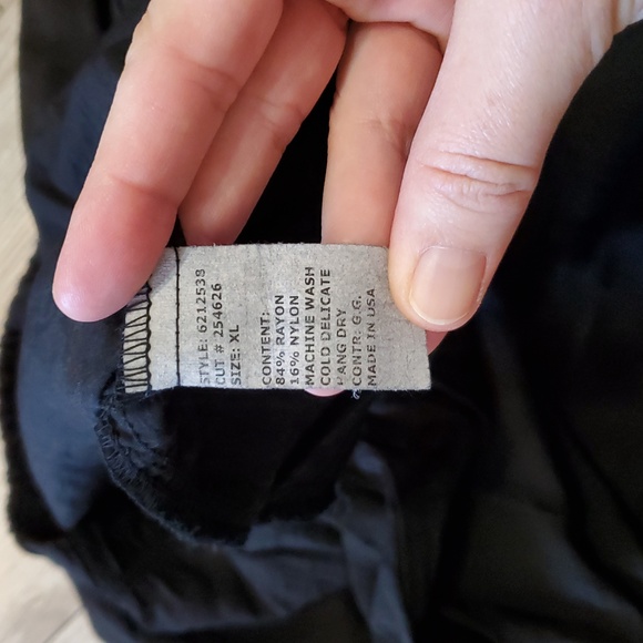 Cut Loose Black Rayon Parachute Wide Leg Pants - Picture 9 of 10